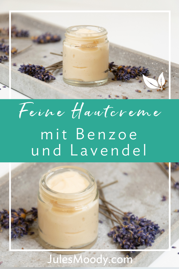 Hautcreme mit Benzoe und Lavendel