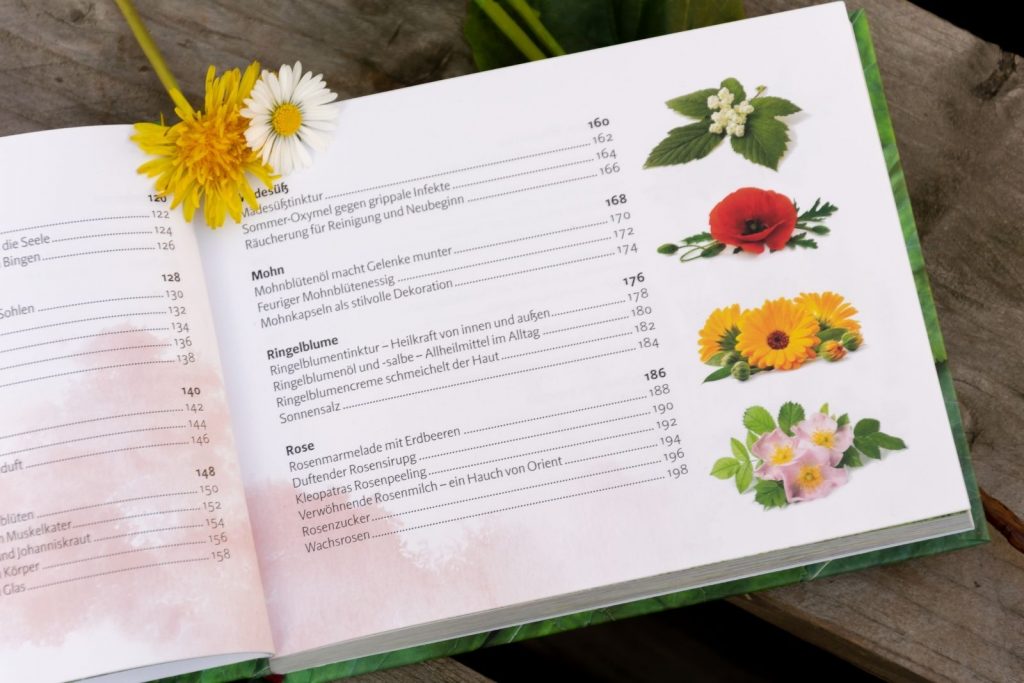 Aufbau des Buches Verlockende Blüten