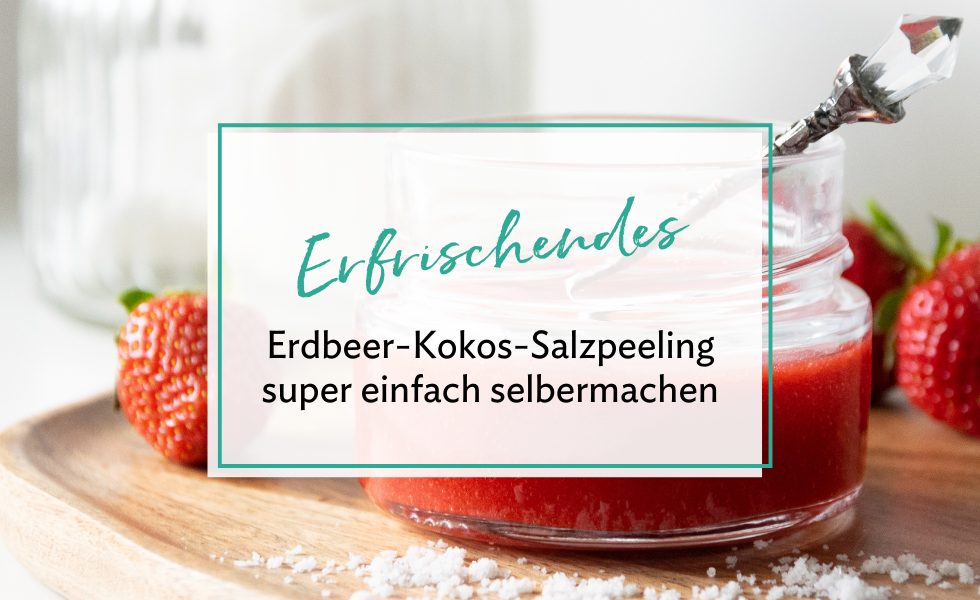 Erdbeer-Kokos-Salzpeeling