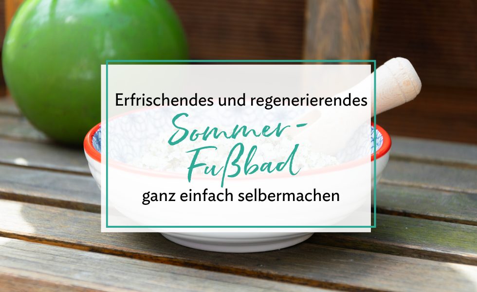 Sommer Fußbad Badesalz