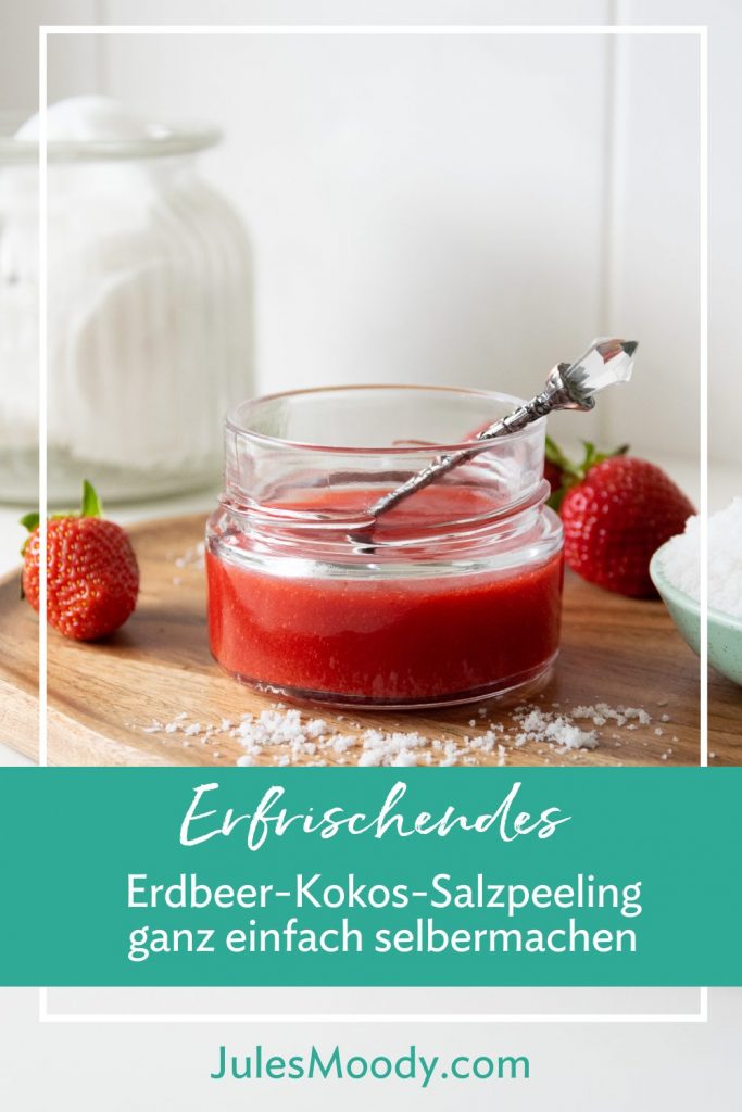 Erdbeer-Kokos-Salzpeeling