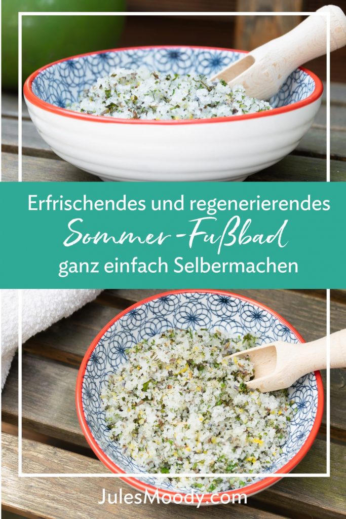 Sommer Fußbad Badesalz
