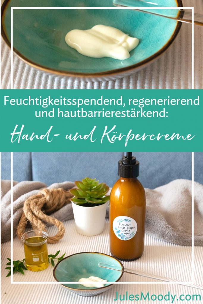 Feuchtigkeitsspendende und regenerierende Hand- und Körpercreme mit Zitronenverbene
