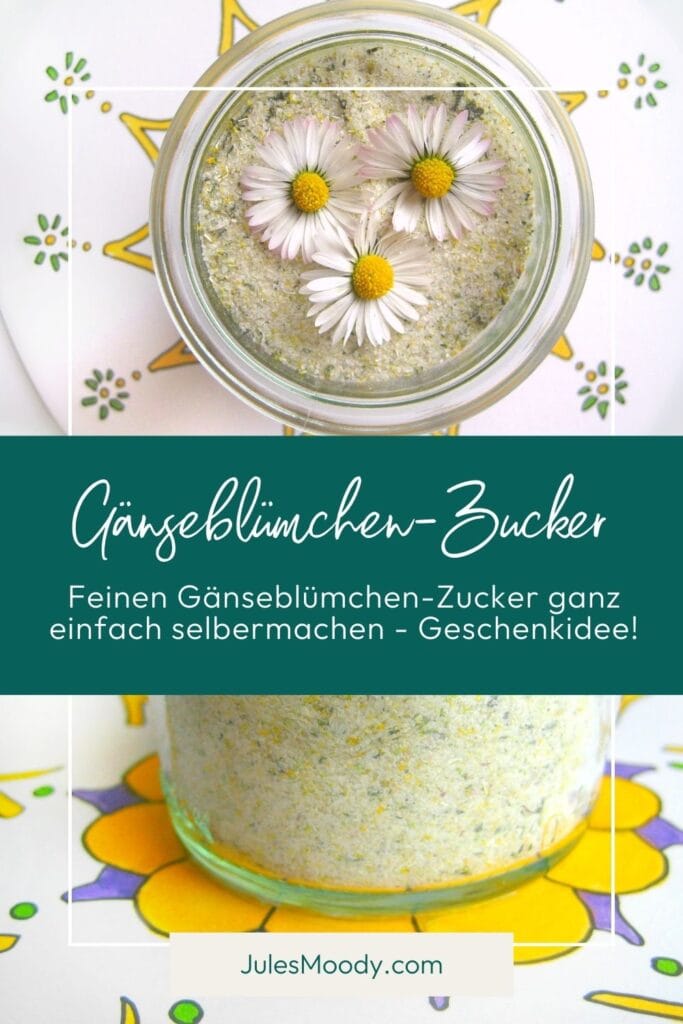 Geschenkidee: Gänseblümchenzucker