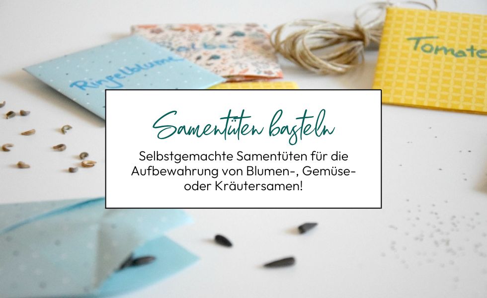 Selbstgemachte Samentüten