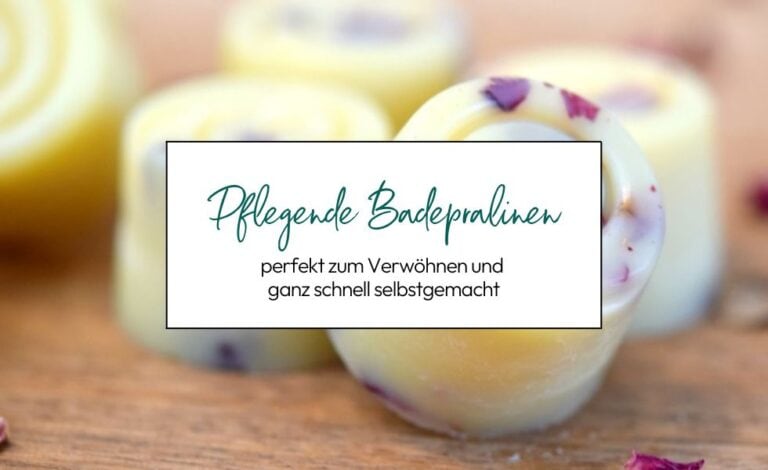 Pflegende Badepralinen