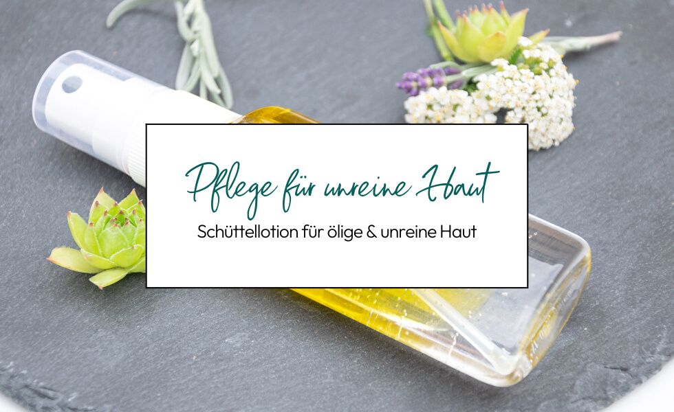 Schüttellotion für unreine Haut