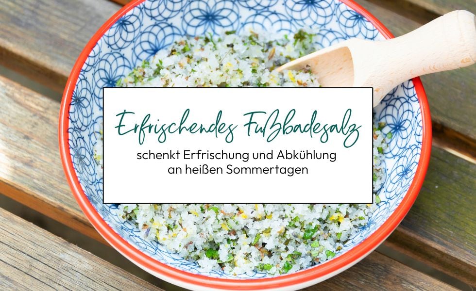 Erfrischendes Fußbadesalz