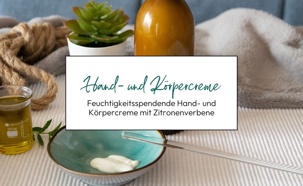 Feuchtigkeitsspendende Hand- und Körpercreme mit Zitronenverbene