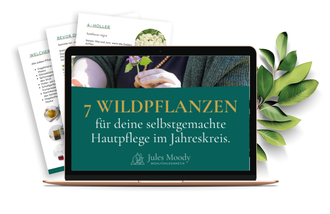 Mockup des Mini-eBooks 7 Wildpflanzen für deine Hautpflege