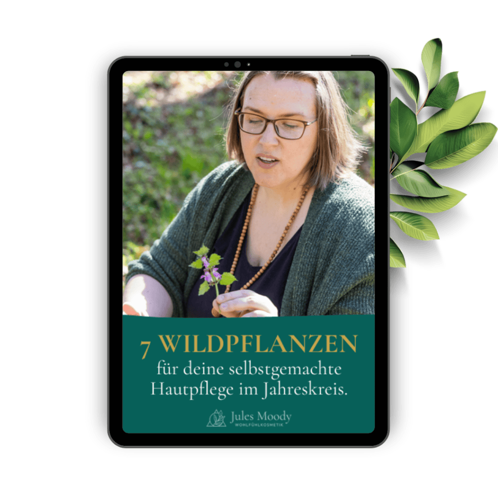 Mockup des Mini-eBooks 7 Wildpflanzen für deine Hautpflege