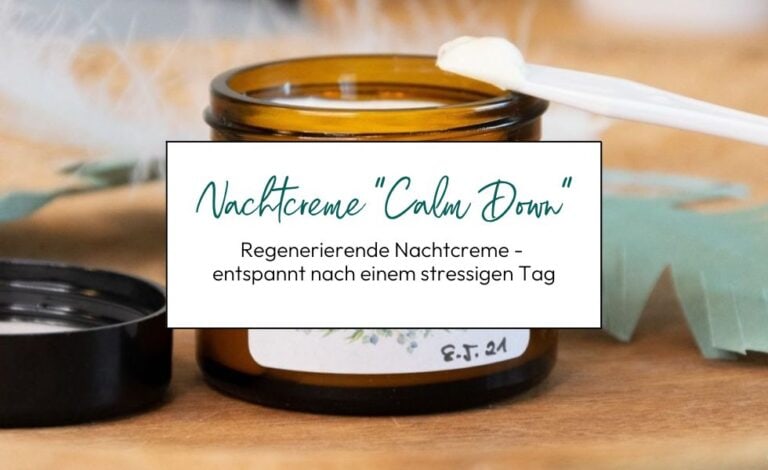 Regenerierende Nachtcreme Calm Down - entspannt nach einem stressigen Tag