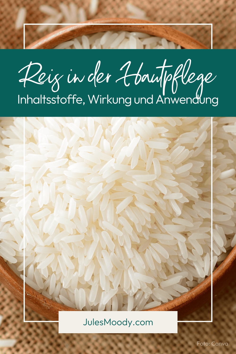 Reis in der Hautpflege